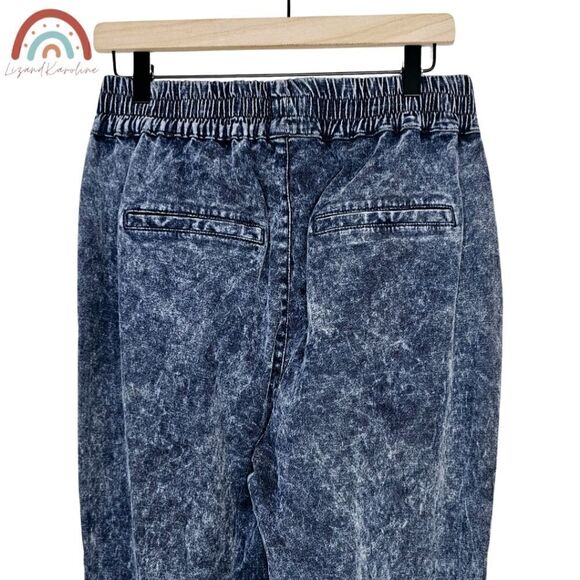 New! AllSaints Yara Denim Jogger Snow Indigo Pull On Pants - Picture 6 of 11